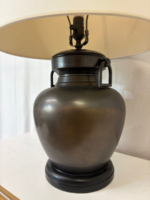 Pottery Barn Chatham Oiled Bronze Finish Urn Table Lamp