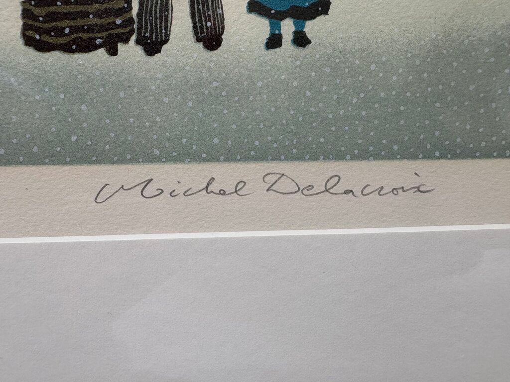 Michael Delacroix Snowman by The Restaurant Giclée Print #135/150 Signed
