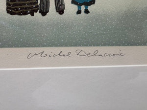 Michael Delacroix Snowman by The Restaurant Giclée Print #135/150 Signed