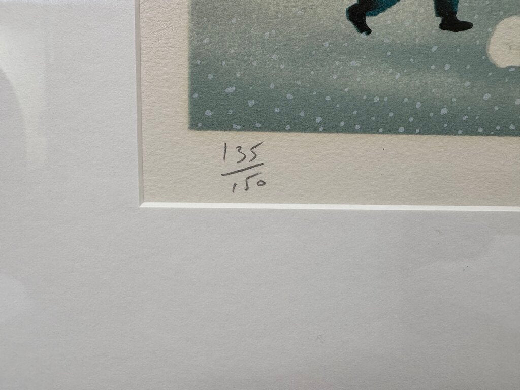 Michael Delacroix Snowman by The Restaurant Giclée Print #135/150 Signed