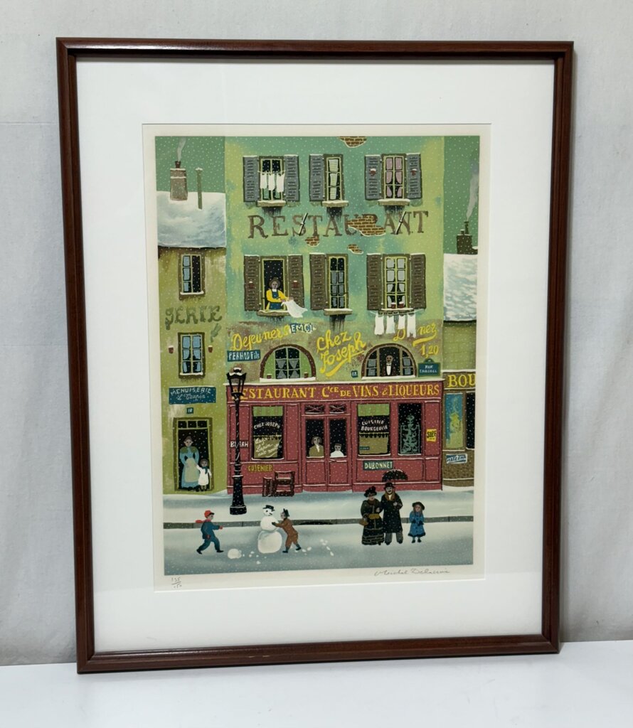 Michael Delacroix Snowman by The Restaurant Giclée Print #135/150 Signed