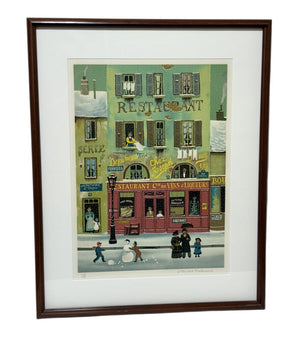 Michael Delacroix Snowman by The Restaurant Giclée Print #135/150 Signed