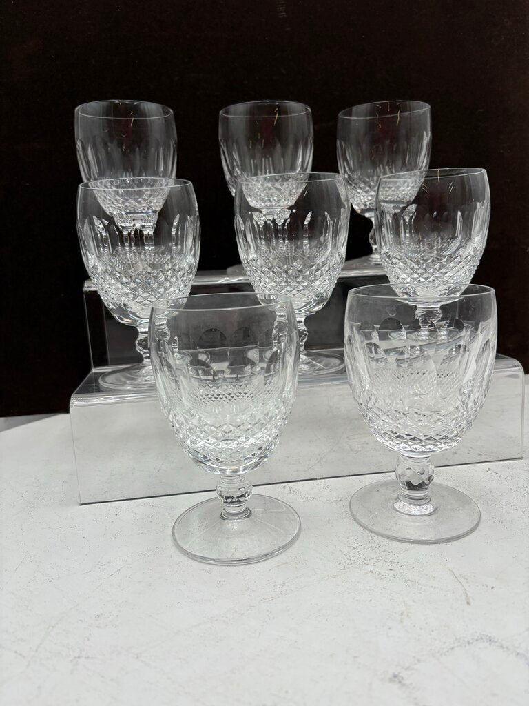 Waterford Crystal Short Stem Colleen Water Glasses 8oz. (8Pcs)