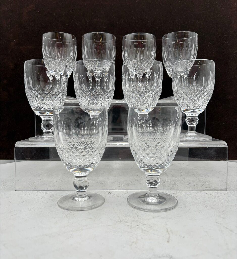 Waterford Crystal Short Stem Colleen Red Wine Glasses 6oz. (10Pcs)