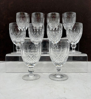Waterford Crystal Short Stem Colleen Red Wine Glasses 6oz. (10Pcs)