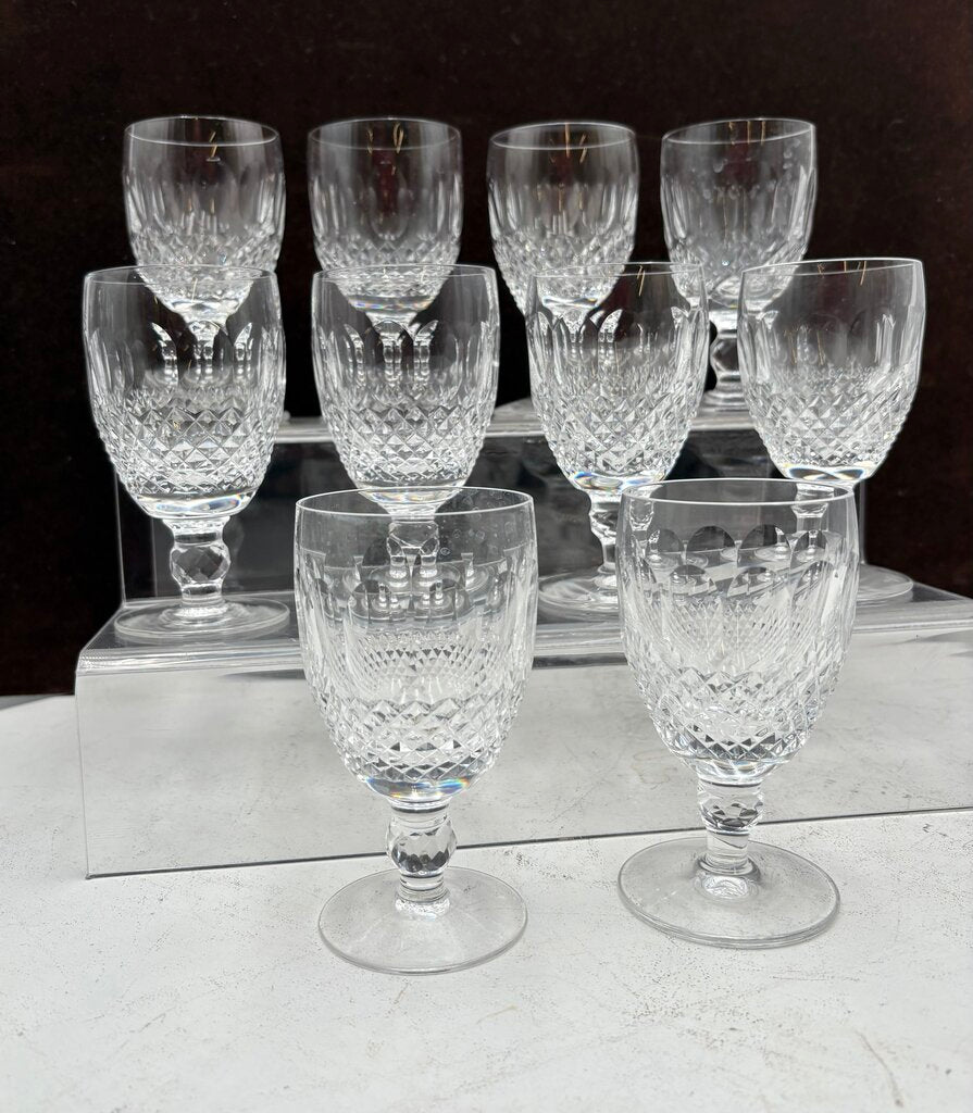 Waterford Crystal Short Stem Colleen Red Wine Glasses 6oz. (10Pcs)