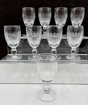 Waterford Crystal Short Stem Colleen Sherry Glasses 3oz. (9Pcs)