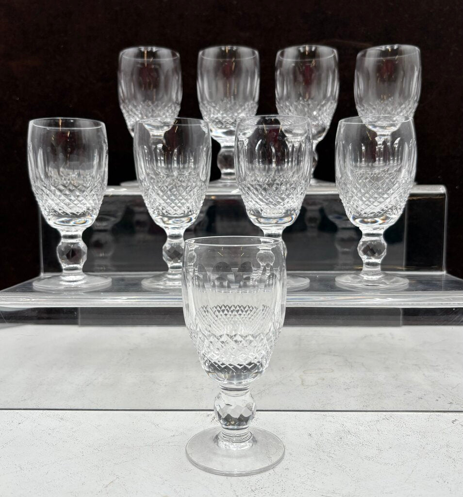 Waterford Crystal Short Stem Colleen Sherry Glasses 3oz. (9Pcs)