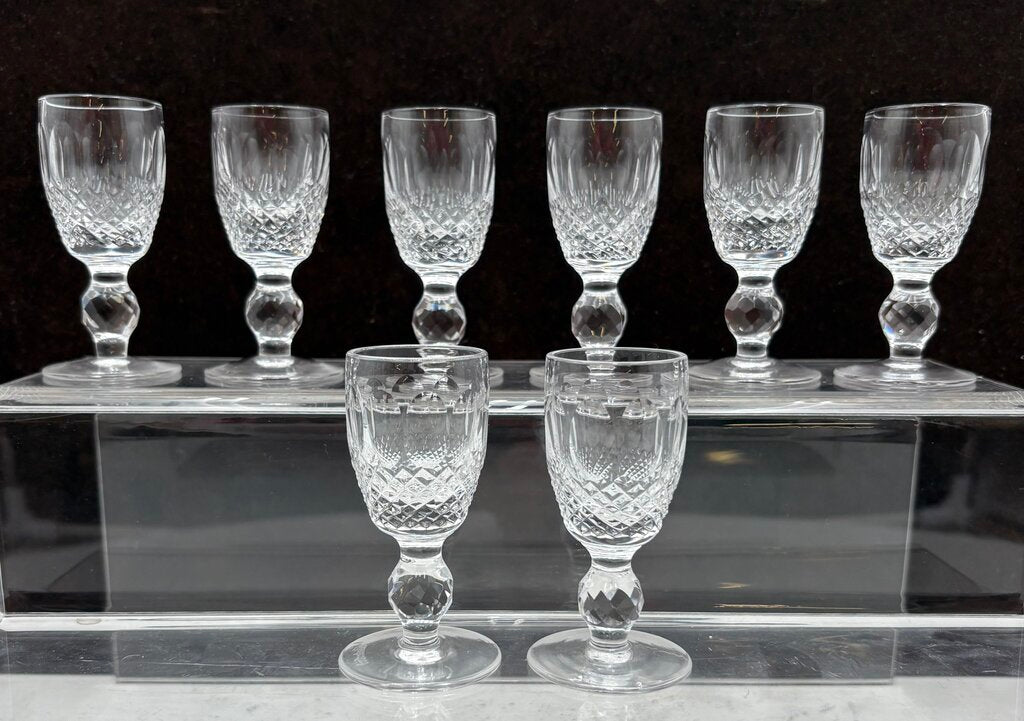 Waterford Crystal Short Stem Colleen Cordial Glasses 1oz. (8Pcs)
