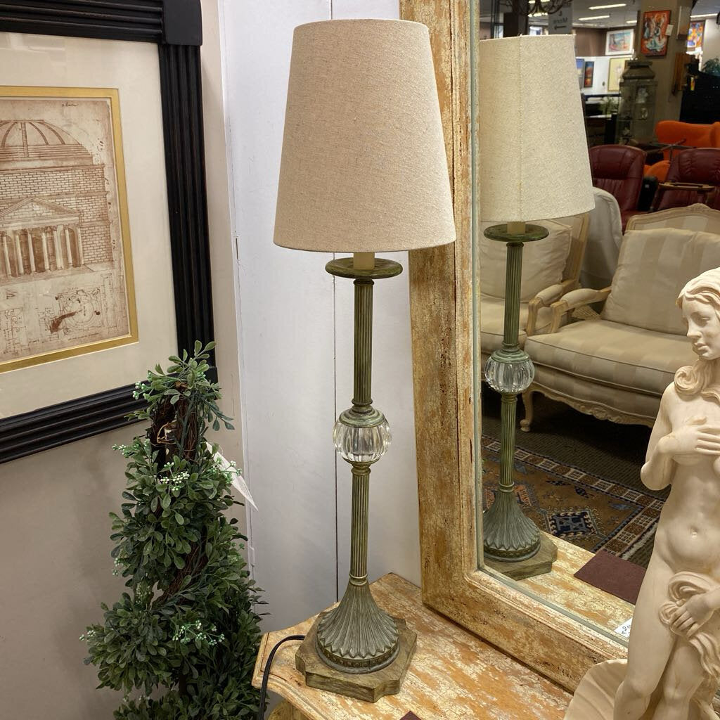 Fluted Candlestick Style Lamp