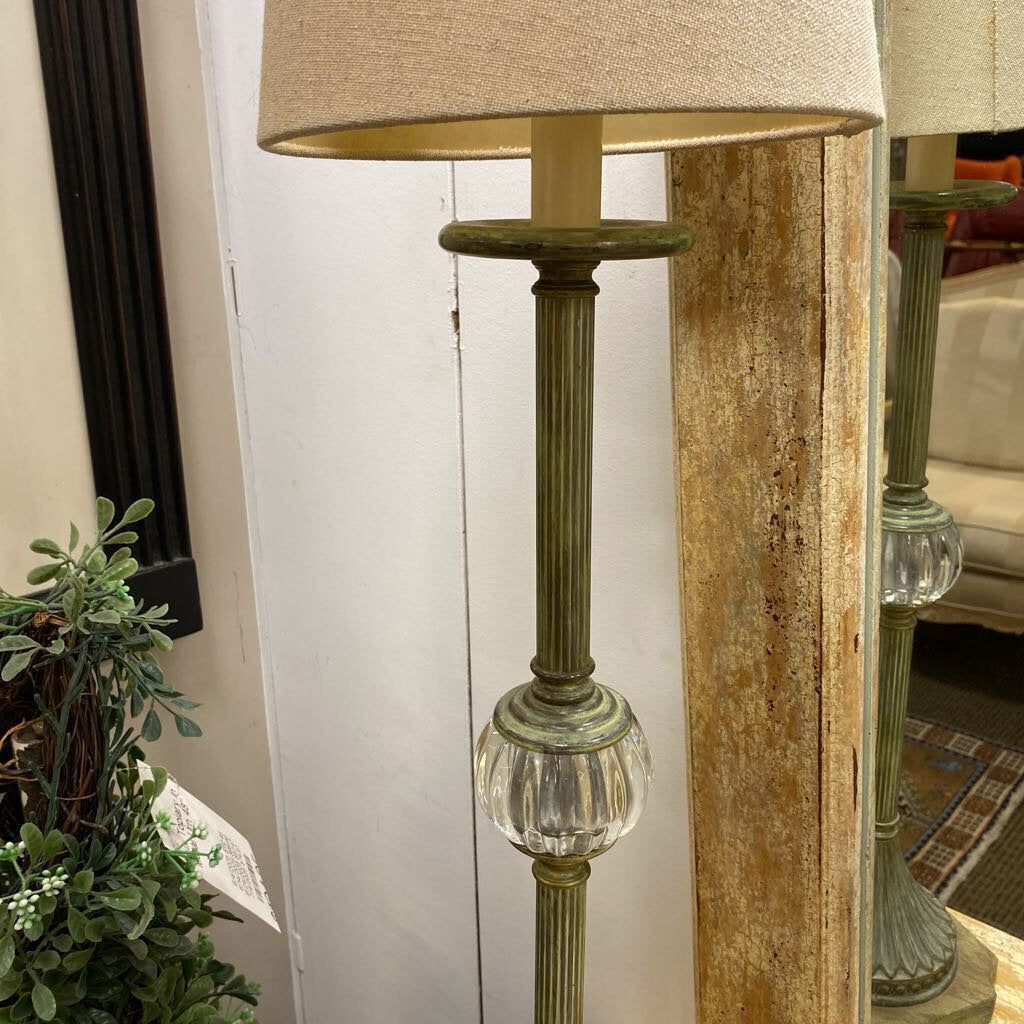 Fluted Candlestick Style Lamp