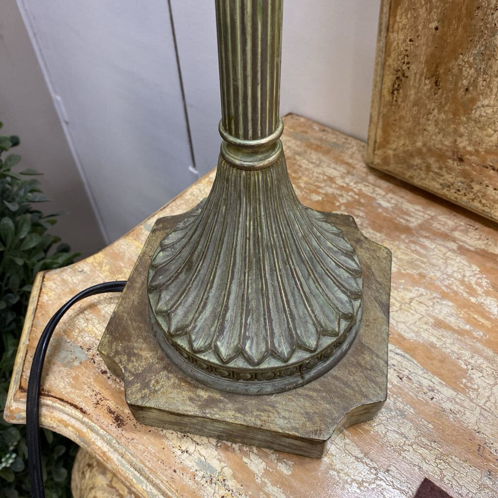 Fluted Candlestick Style Lamp