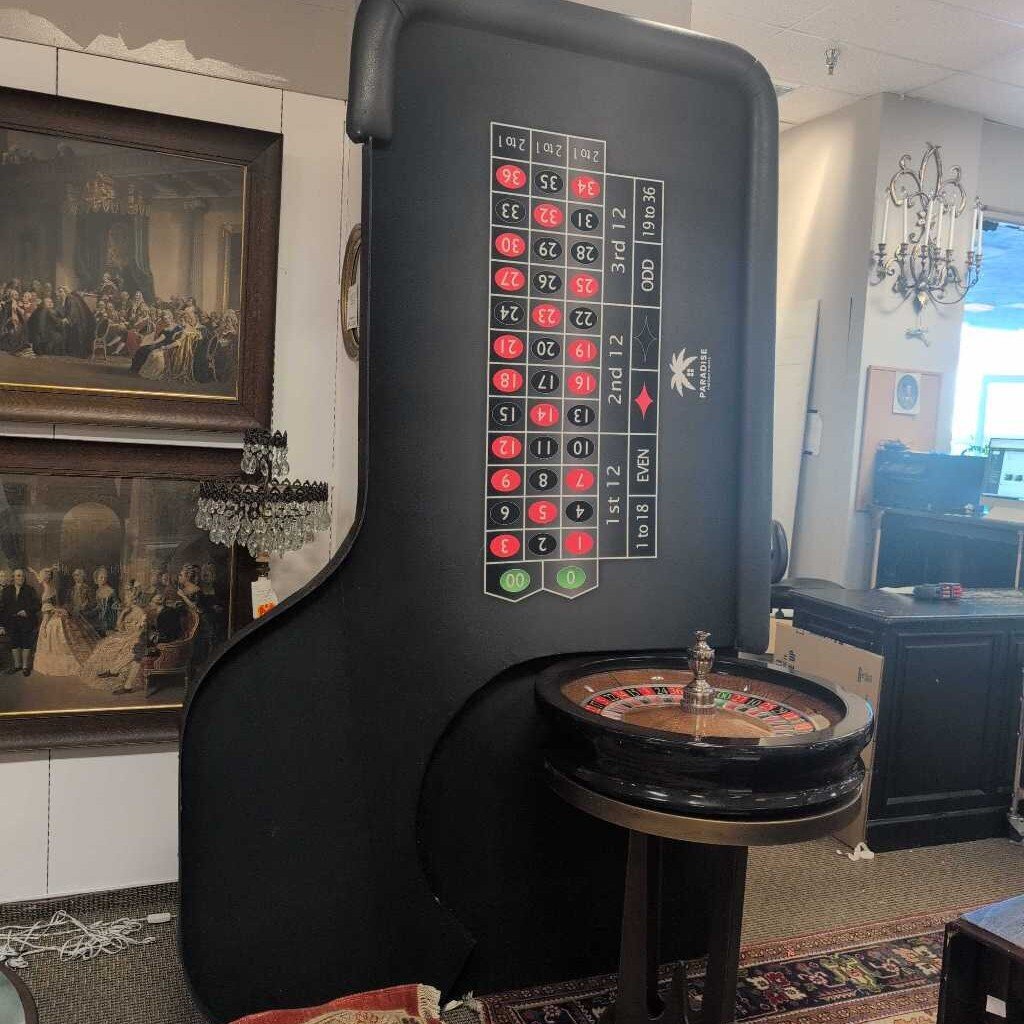 Roulette Table, Roulette Wheel is a Cammegh 31" Diameter Professional Grade