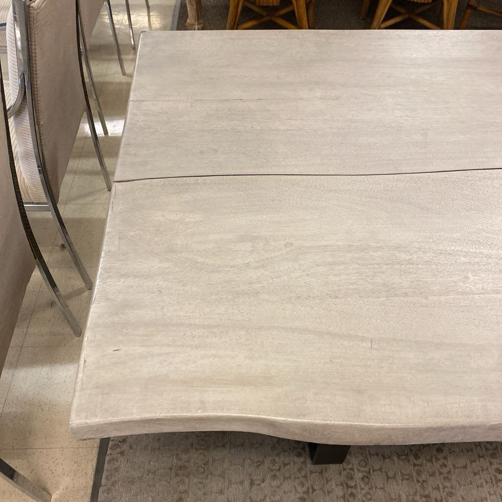 Solid Mango Wood Live Edge Dining Table 118x41x31