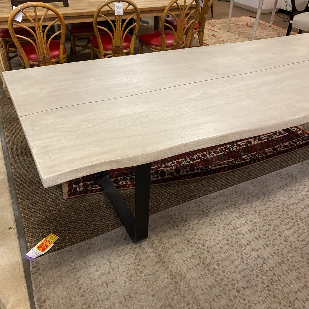 Solid Mango Wood Live Edge Dining Table 118x41x31