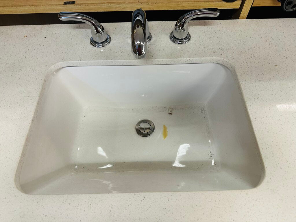 Red Double Sink Bathroom Vanity 72x22x35