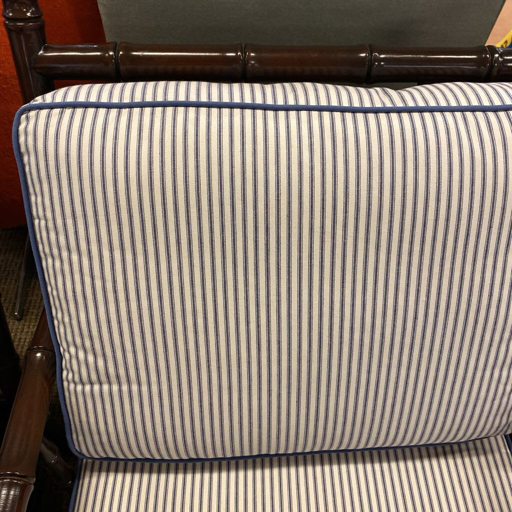 Bamboo Style Wooden Arm Chairs (pair)