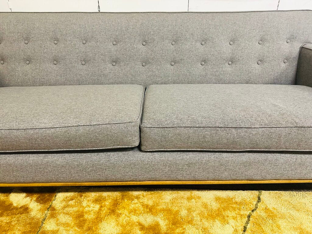 1970 Scandinavian New Upholstered Sofa 84" W.