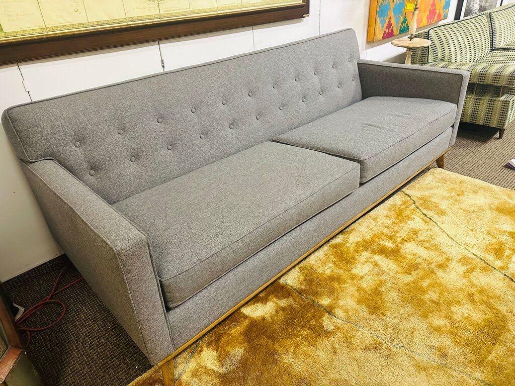 1970 Scandinavian New Upholstered Sofa 84" W.