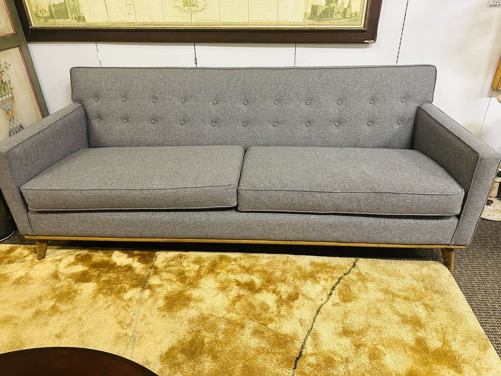 1970 Scandinavian New Upholstered Sofa 84" W.