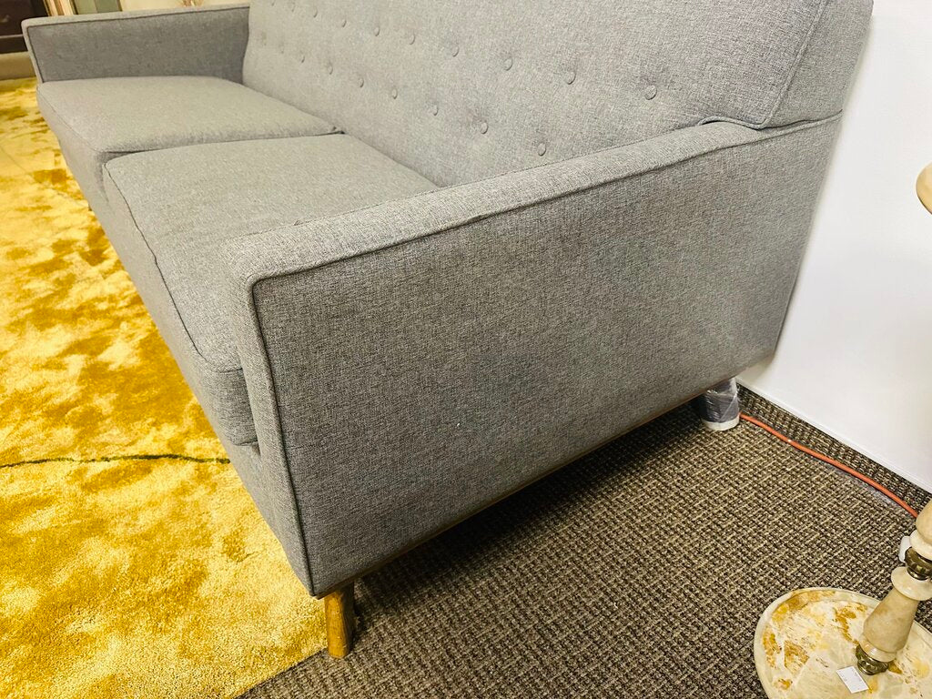 1970 Scandinavian New Upholstered Sofa 84" W.