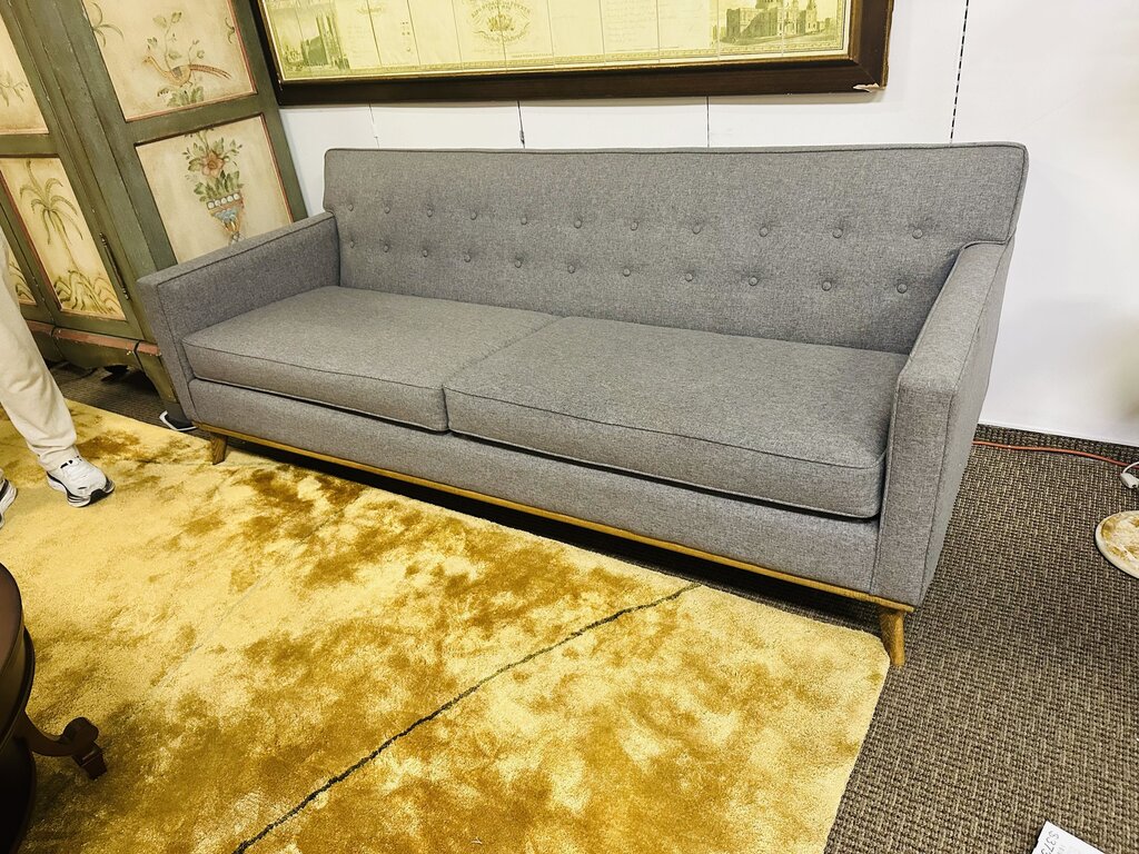 1970 Scandinavian New Upholstered Sofa 84" W.