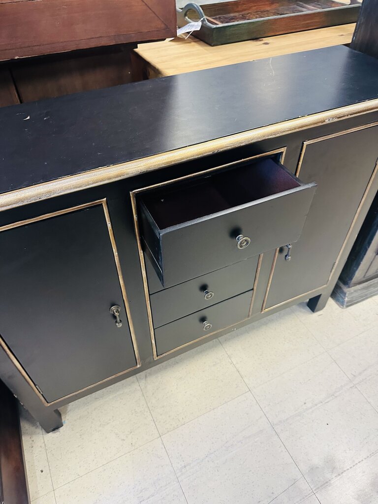 Black & Gold Console Table by Crestview Collection 42x12x33