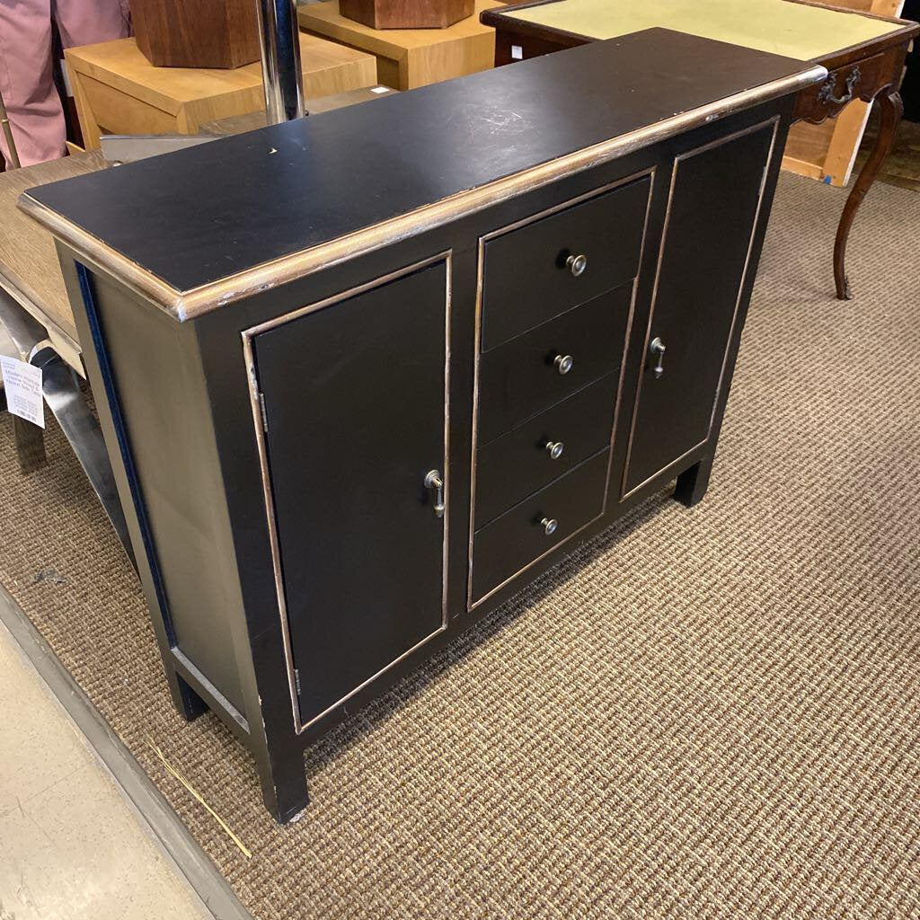 Black & Gold Console Table by Crestview Collection 42x12x33