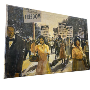 1963 Original Painting American Civil Rights March on Washington