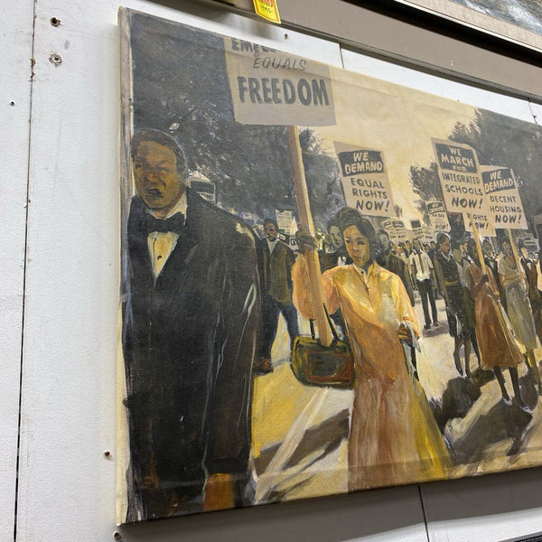 1963 Original Painting American Civil Rights March on Washington - Miss ...