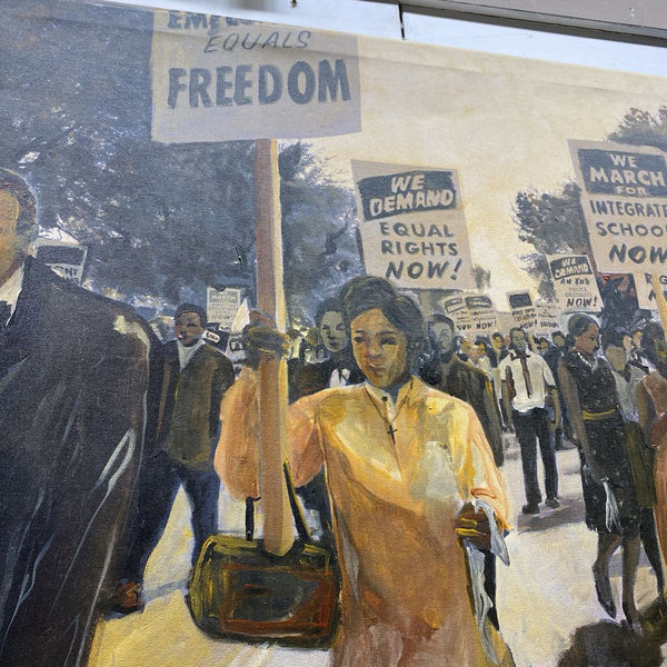 1963 Original Painting American Civil Rights March on Washington - Miss ...