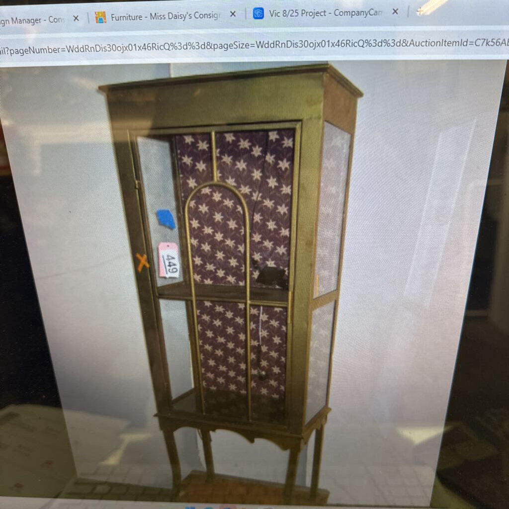 Kalalou Gold & Metal Cabinet (24x15x71)