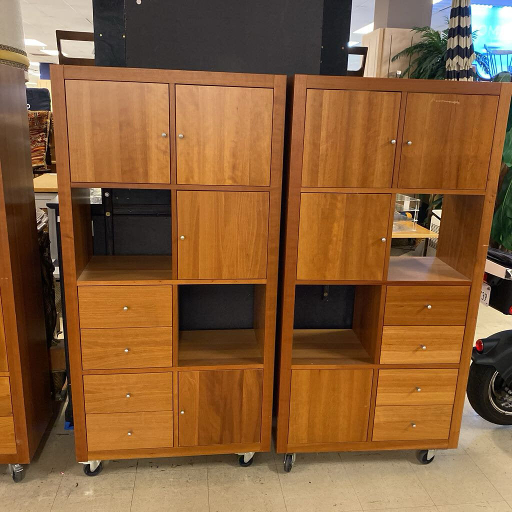 Rolling Free Standing Shelf Unit (Each) 32x14x65