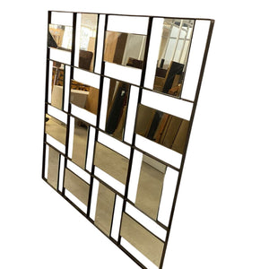 Modern Multi Faceted Mirror (9" x 59")