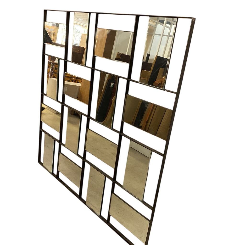 Modern Multi Faceted Mirror (9" x 59")