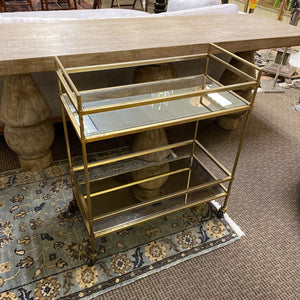 Rolling Bar Cart (28" x 14" x 32")