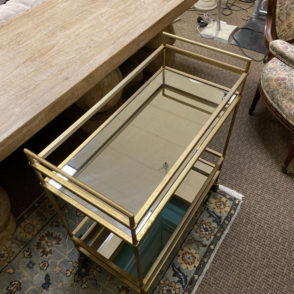 Rolling Bar Cart (28" x 14" x 32")