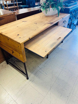 Rustic Wood Writing Desk 24x50x31