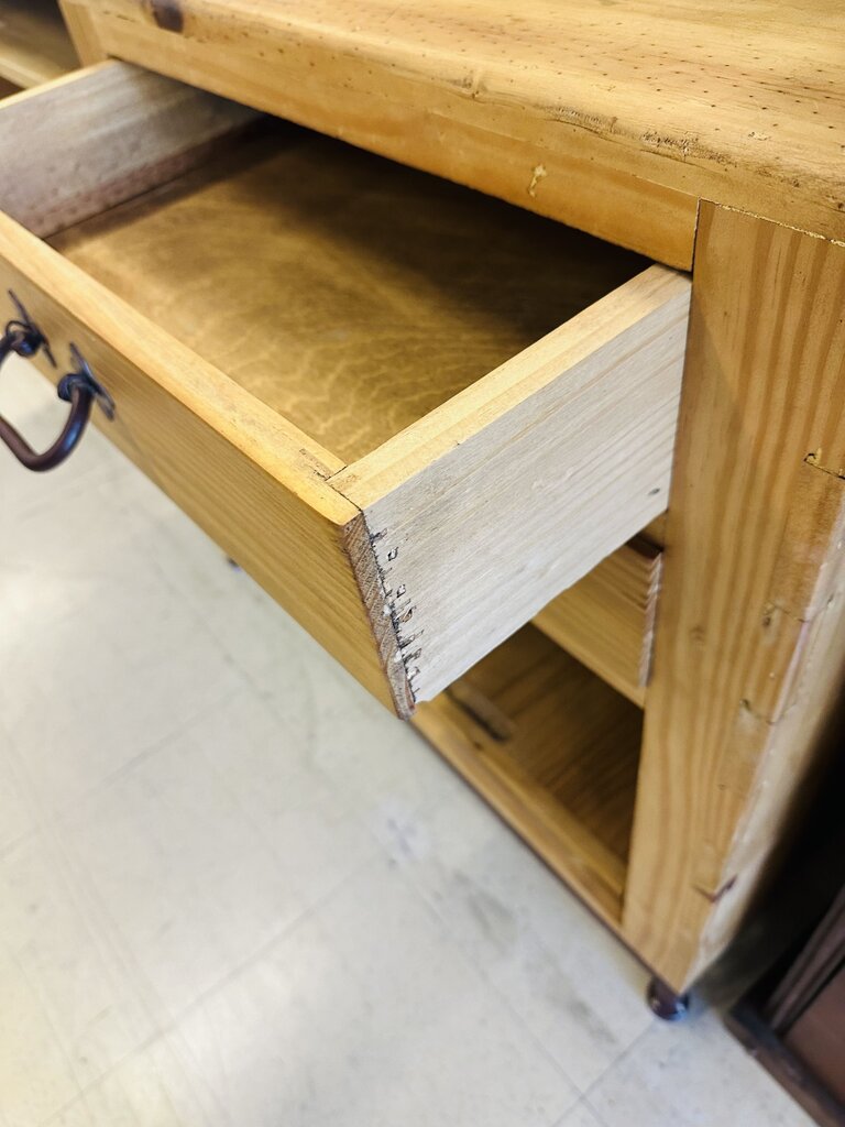 Rustic Wood Writing Desk 24x50x31