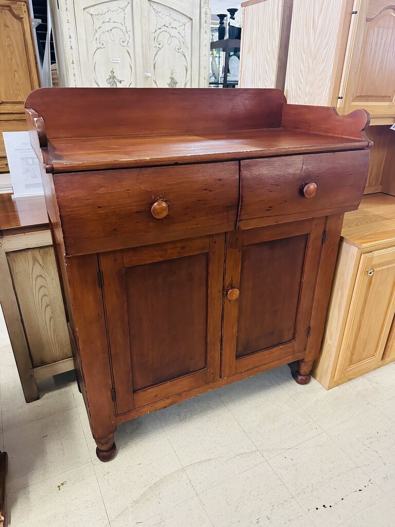 Antique Primitive Cupboard Cabinet 21x42x52