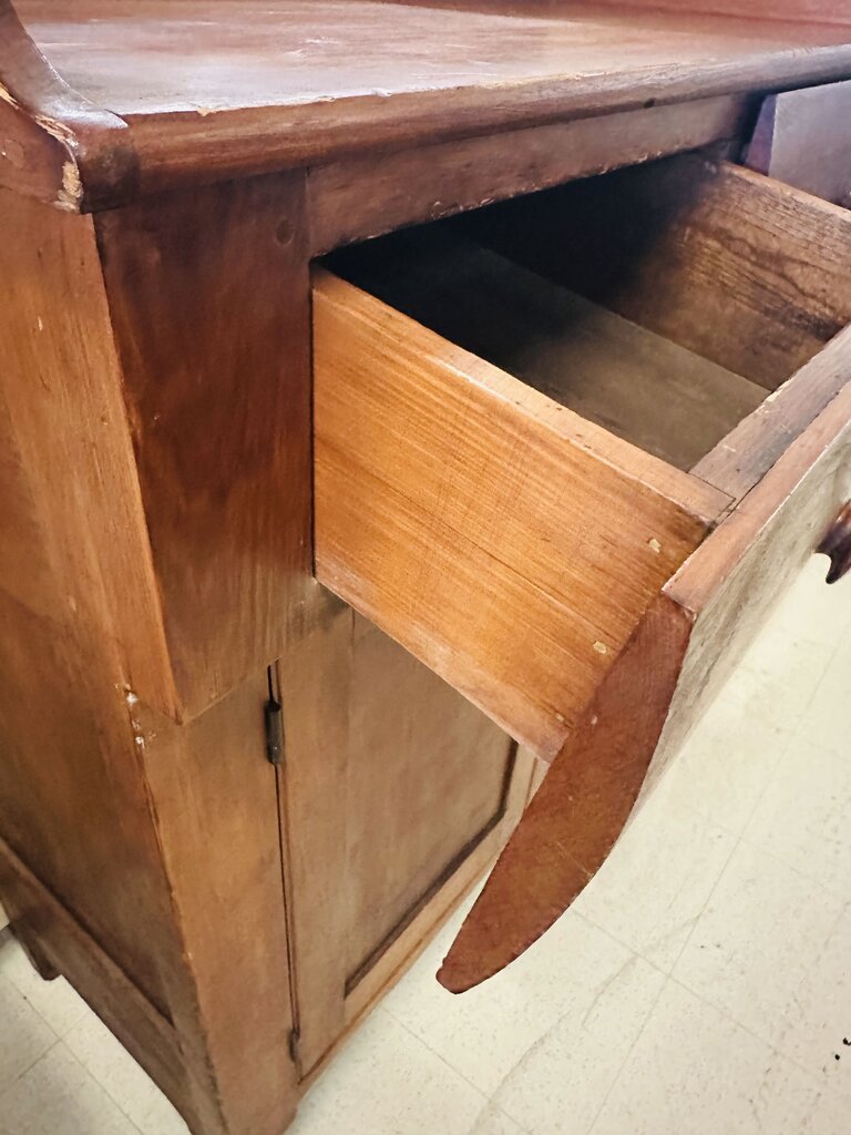 Antique Primitive Cupboard Cabinet 21x42x52