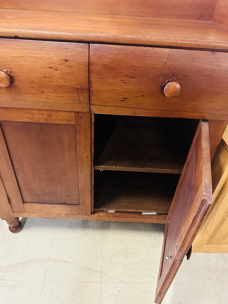Antique Primitive Cupboard Cabinet 21x42x52
