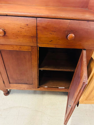 Antique Primitive Cupboard Cabinet 21x42x52