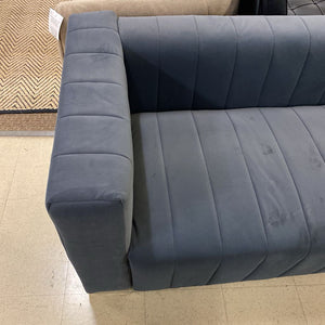 Modern Channel Chesterfield Style Loveseat 62.5x27.5x33.5