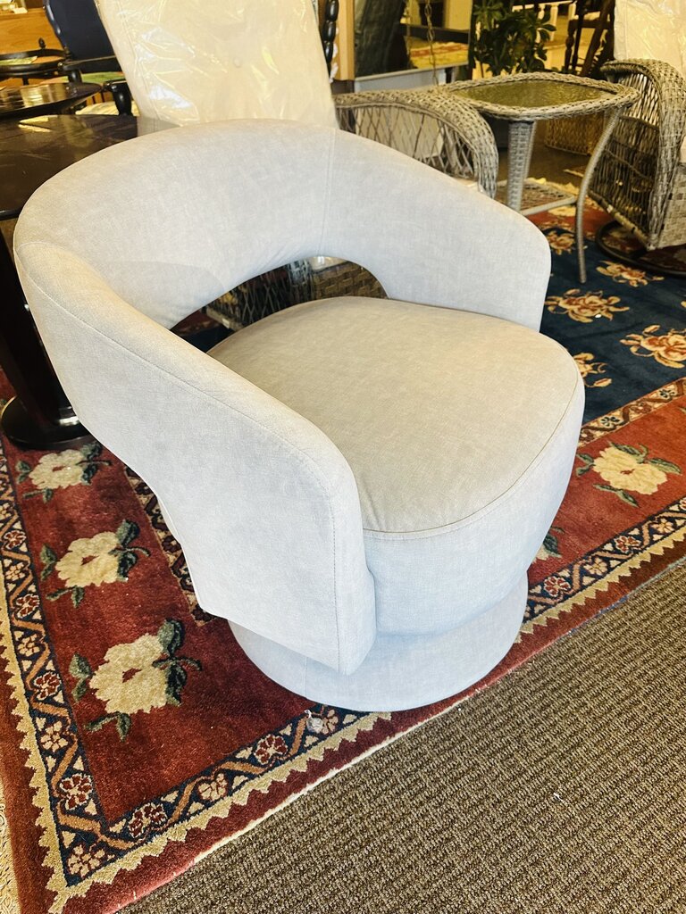 Laurie Velvet Upholstered Swivel Armchair