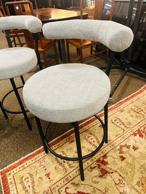 Modern Upholstered Counter Stools (set of 3)