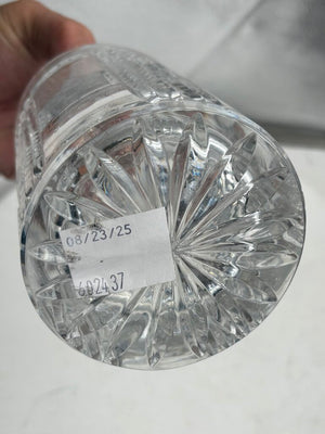Ralph Lauren Glen Plaid Crystal Decanter with Stopper 10" 20oz.
