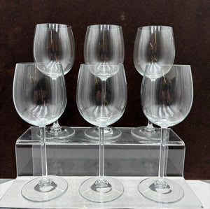 Unbranded Clear Wine Glasses 8" 8oz.(6 Pcs)