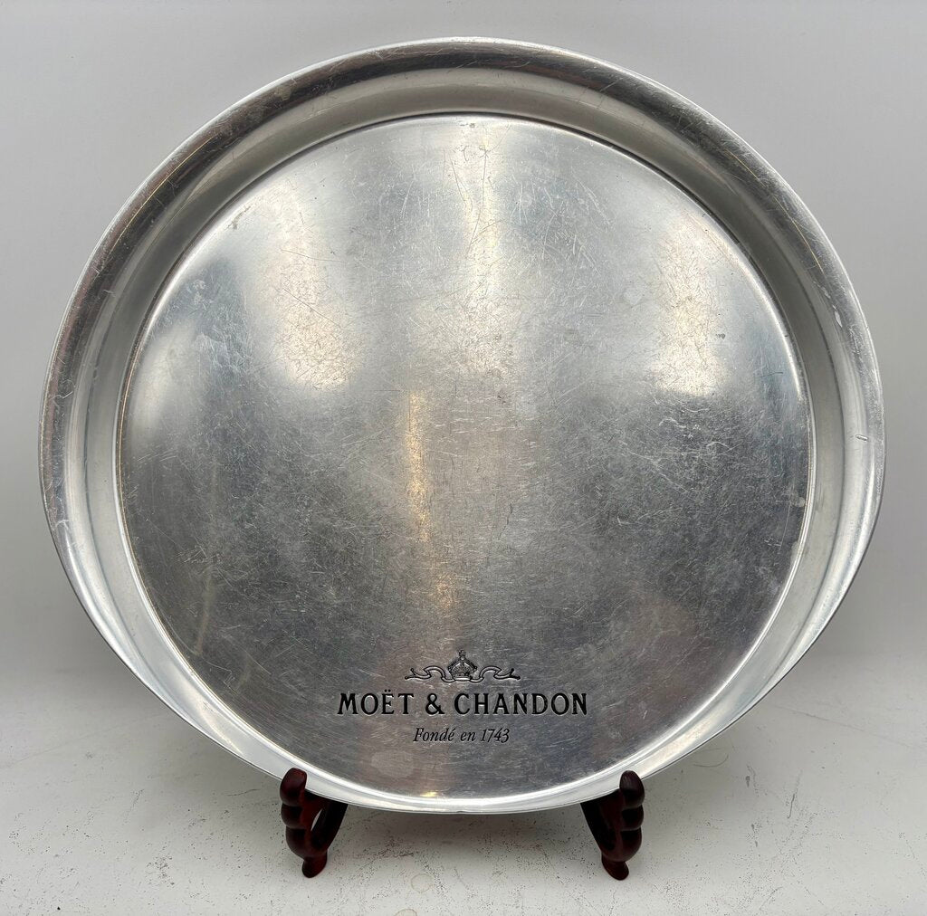 Moet Chandon French Polished Stainless Commemorative Serving Tray