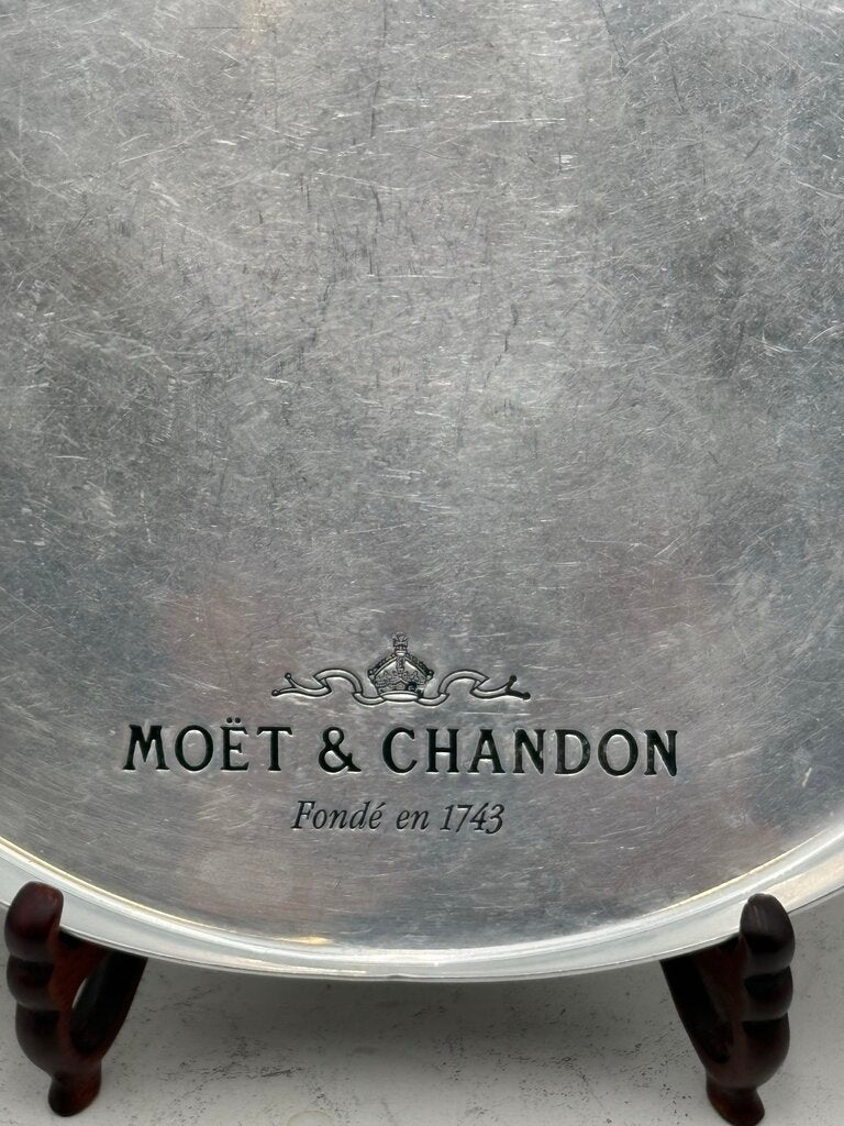 Moet Chandon French Polished Stainless Commemorative Serving Tray